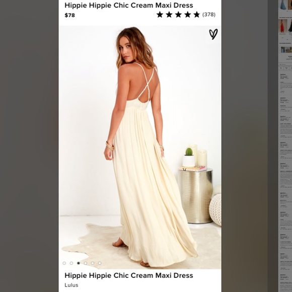 Lulus Crochet top Maxi dress - Picture 2 of 3